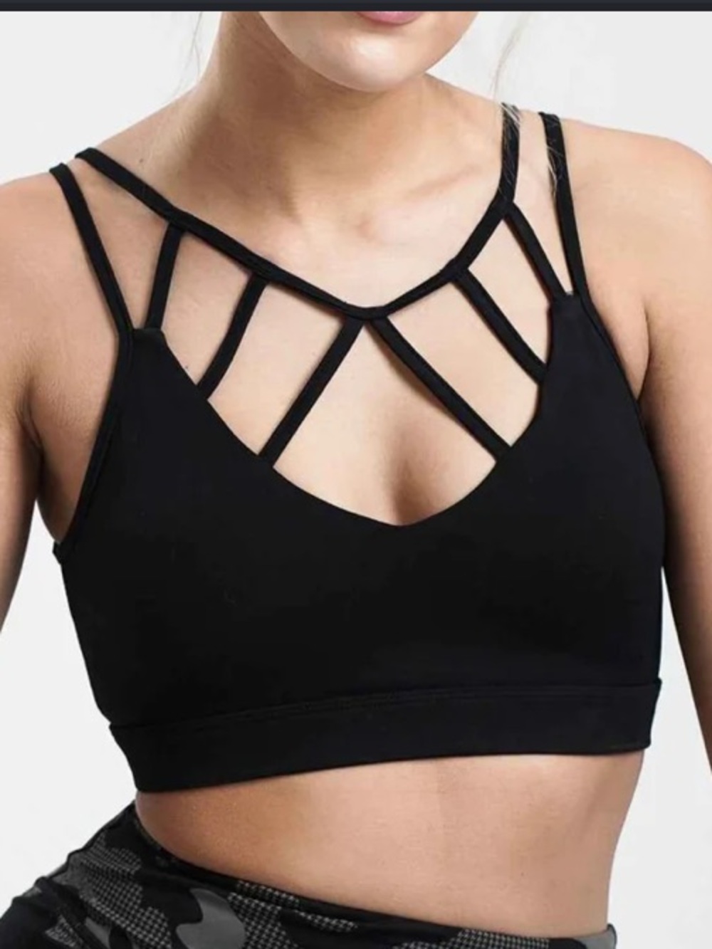 50%offw❤️Bke strappy layering bra M/L